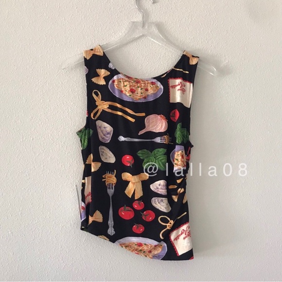 Lisa Says Gah Erin Tank Buon Appetito Black - Picture 10 of 16